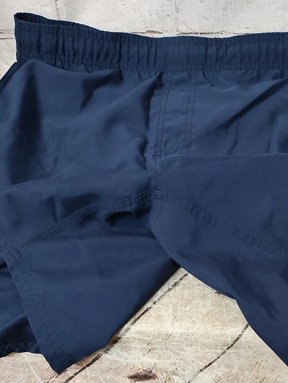 Nike Mens Vtg Swim Navy Blue Liner Shorts Pockets XL